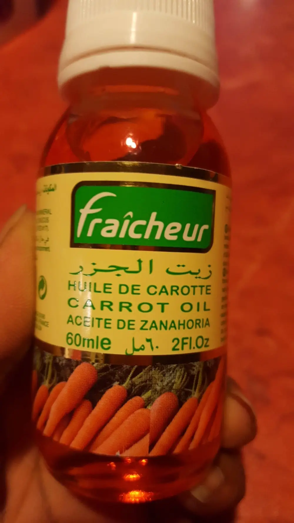 FRAÎCHEUR - Huile de carotte