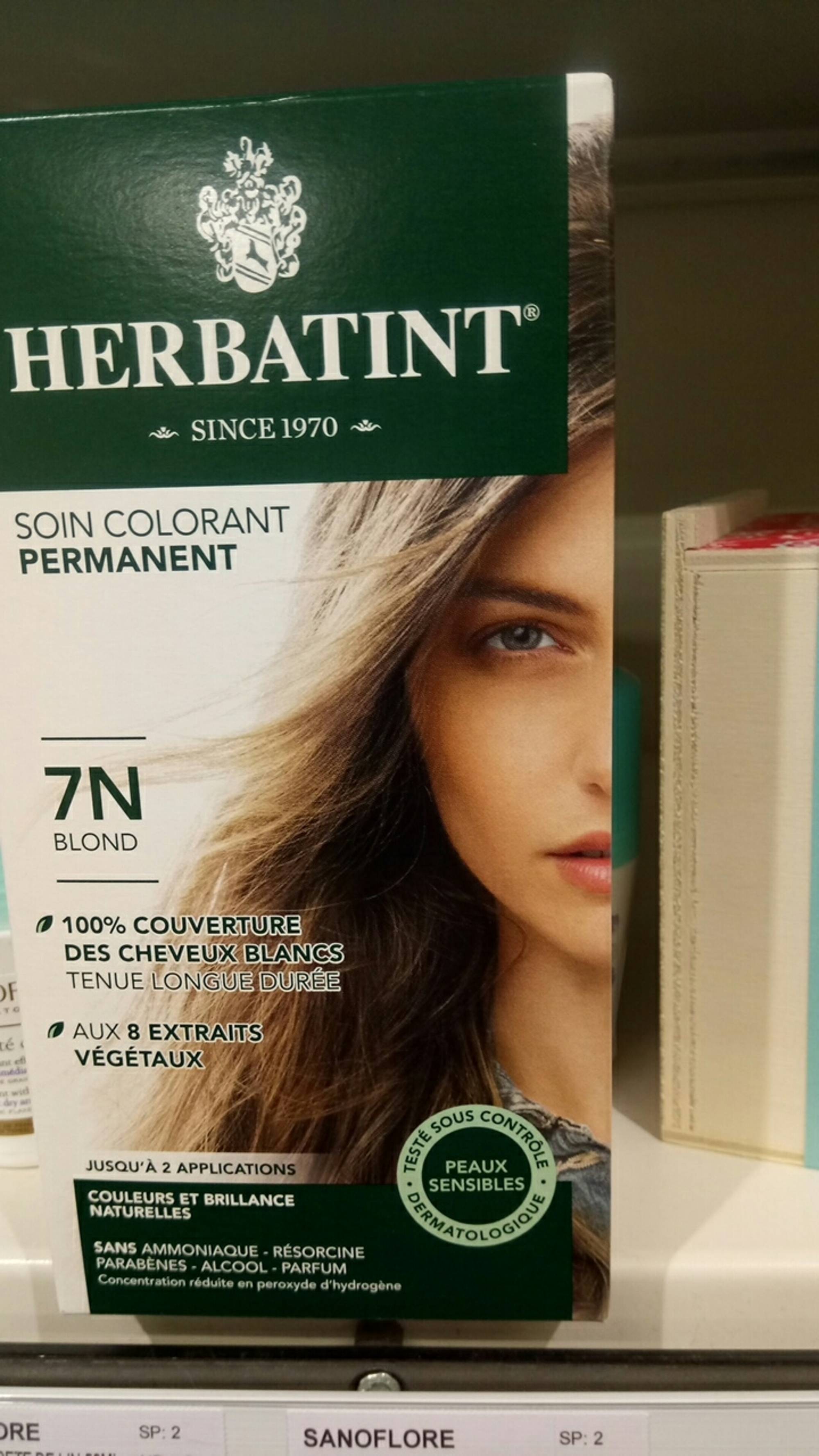 HERBATINT - Soin colorant permanent 7N blond
