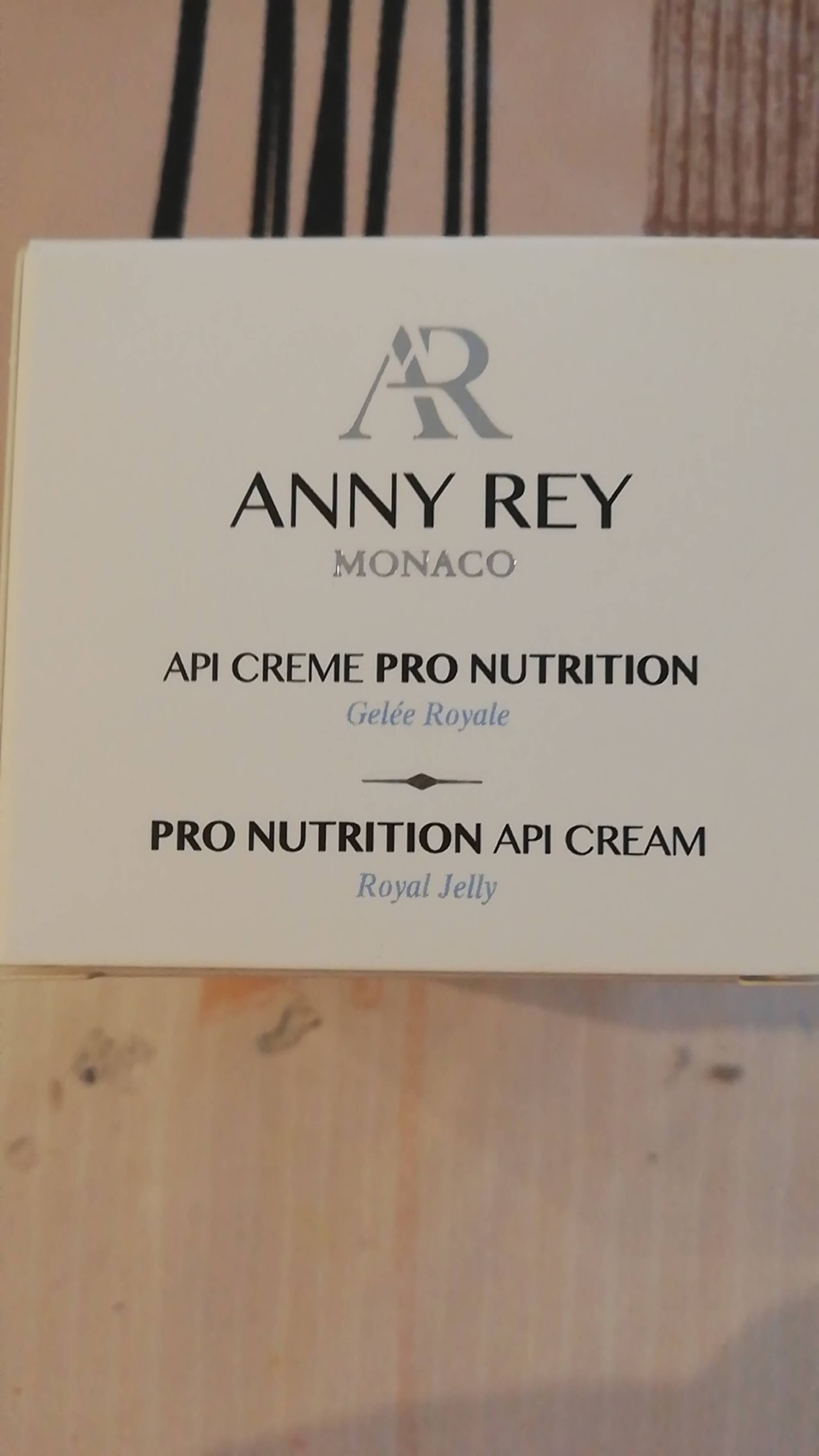 ANNY REY - Api crème pro nutrition - Gelée royale