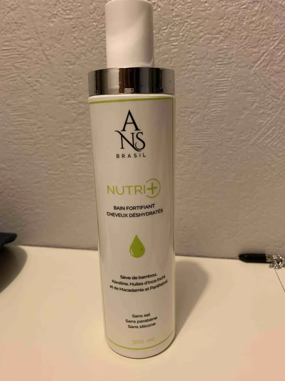 ANS BRASIL - Nutri+ - Bain fortifiant cheveux déshydratés
