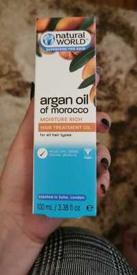 NATURAL WORLD - Argan oil of Morocco - Hair treatment oil