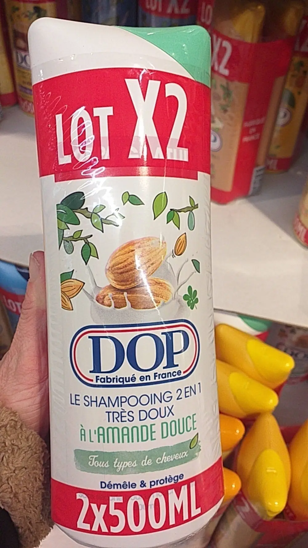 DOP - Le shampooing 2 en 1 très doux à l'amande douce