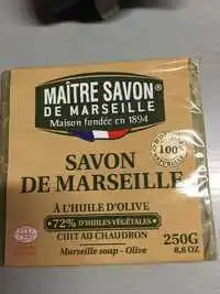 MAÎTRE SAVON DE MARSEILLE - Savon de Marseille à l'huile d'olive