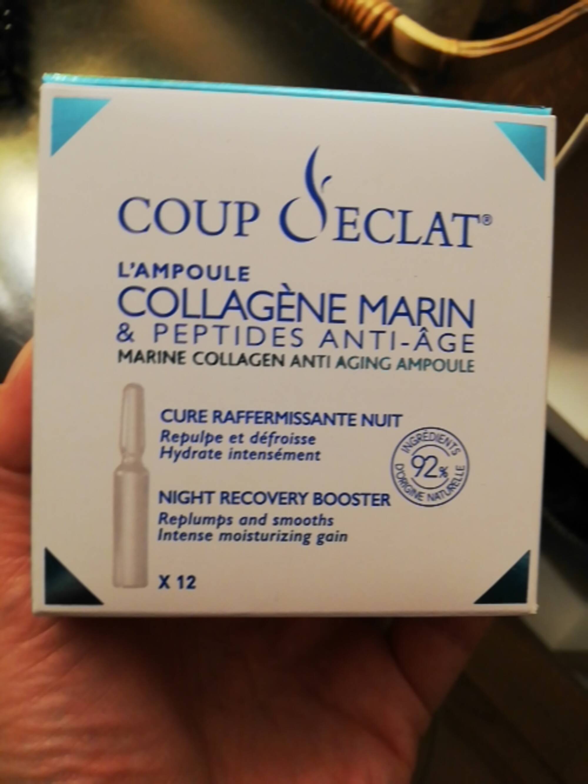 COUP D'ECLAT - Collagène marin - Cure raffermissant nuit