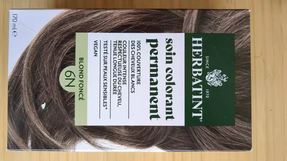 HERBATINT - Soin colorant permanent blond foncé 6N