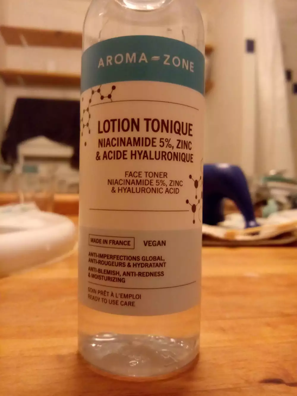 AROMA-ZONE - Lotion tonique niacinamide 5%, zinc & acide hyaluronique