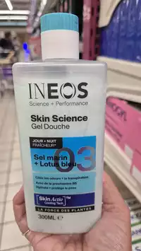 INEOS - Skin science gel douche sel marin + lotus bleu 03