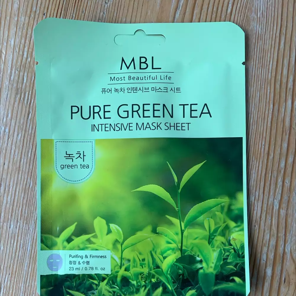 MBL - Pure green tea - intensive mask sheet