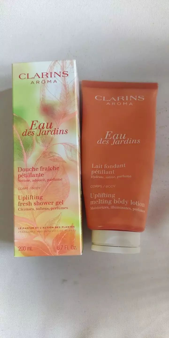 CLARINS - Eau des jardins - douche fraiche pétillante