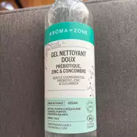 AROMA-ZONE - Gel nettoyant doux prébiotique, zinc & concombre
