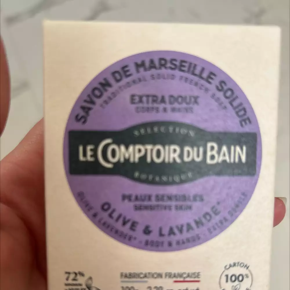 LE COMPTOIR DU BAIN - Olive & lavande - Savon de Marseille solide extra doux