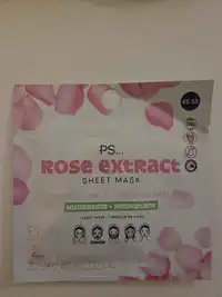 PS... - Masque-tissu à l'extrait de rose