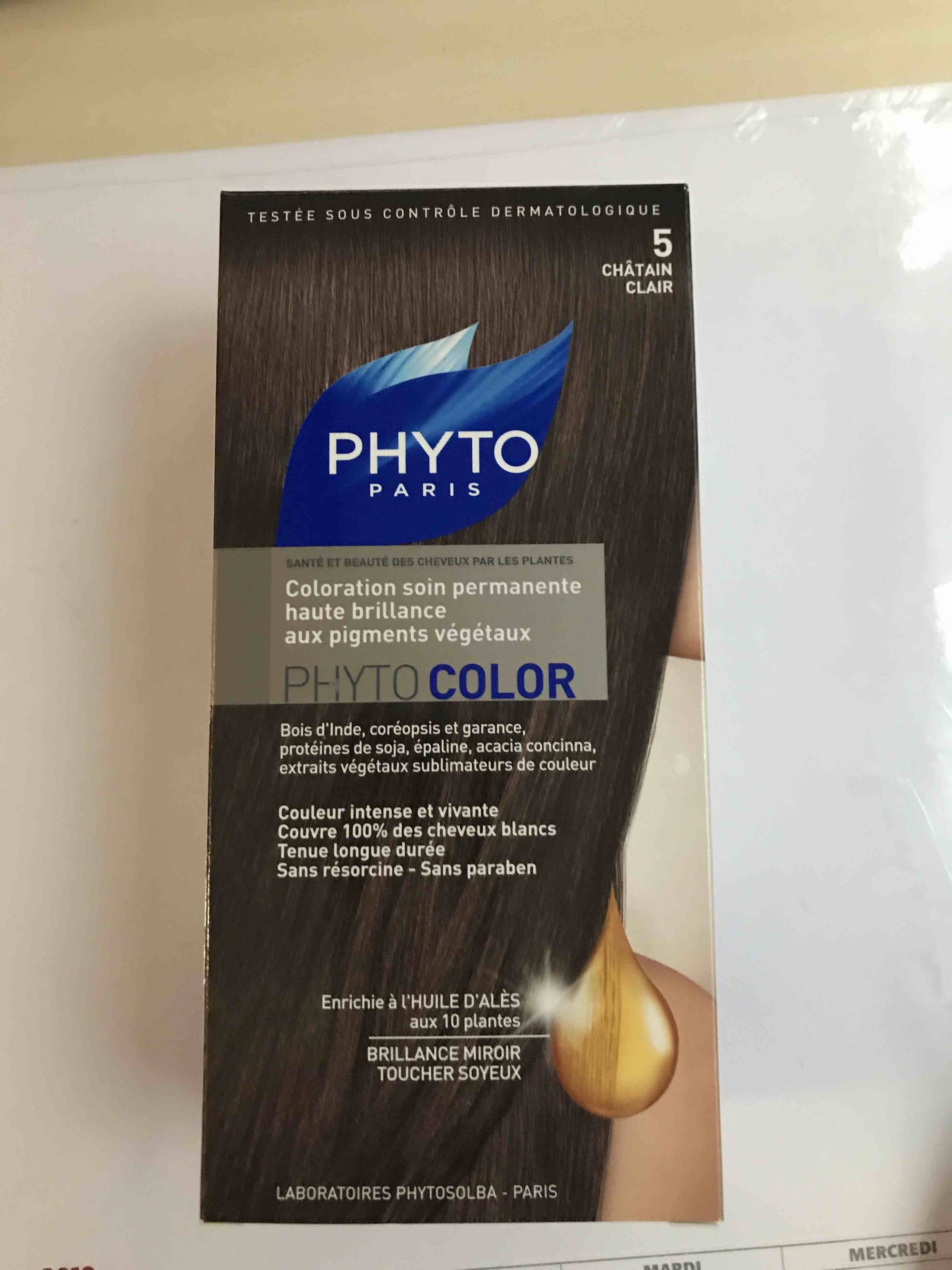 PHYTO PARIS - Phytocolor 5 châtain clair - coloration soin permanente