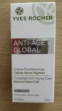 YVES ROCHER - Anti-âge Global - Crème fondamentale nuit