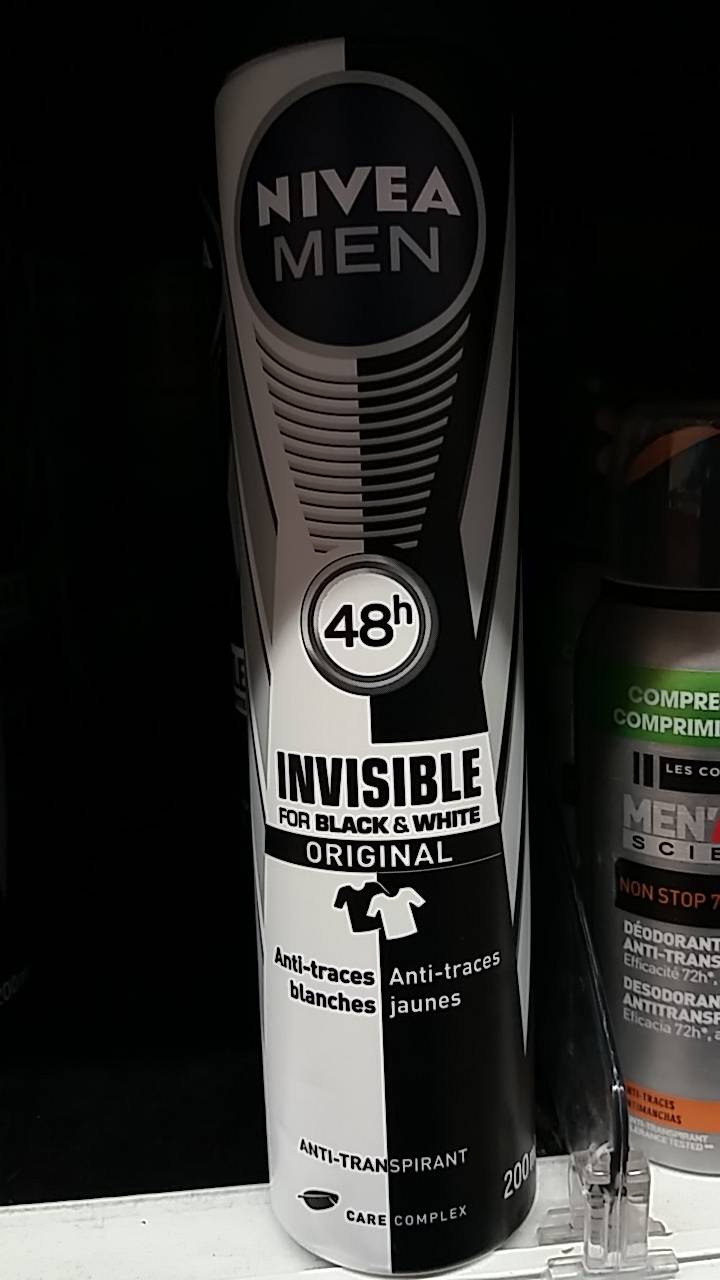NIVEA MEN - Déodorant Invisible for Black & White original