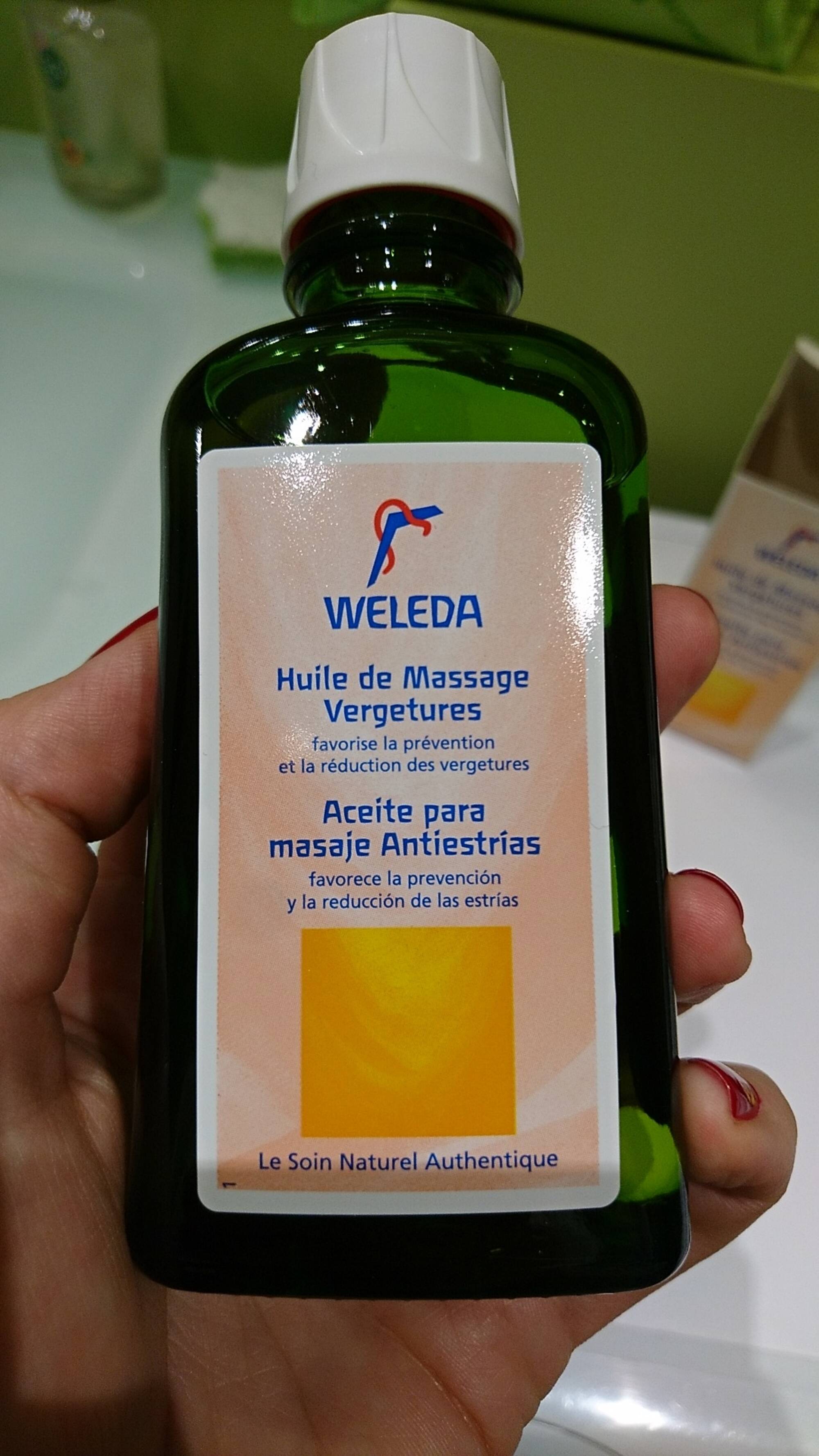 Huile de massage vergetures Weleda