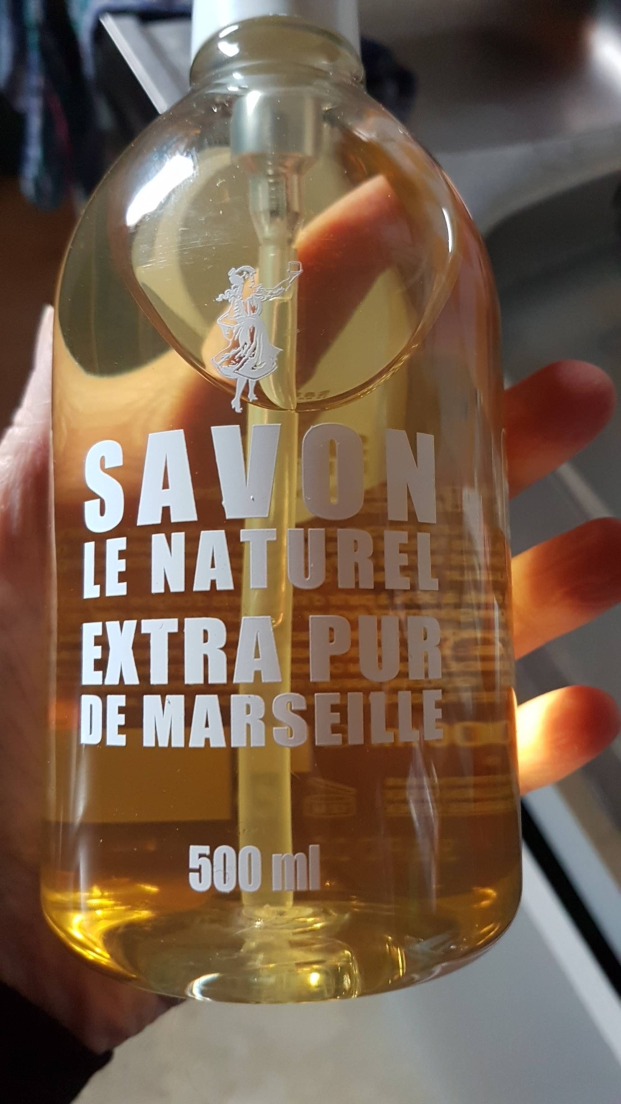 Savon Le Naturel Extra Pur de Marseille, 500ml : : Beauté et Parfum