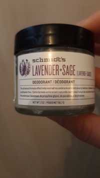 SCHMIDT'S - Lavender + sage - Déodorant