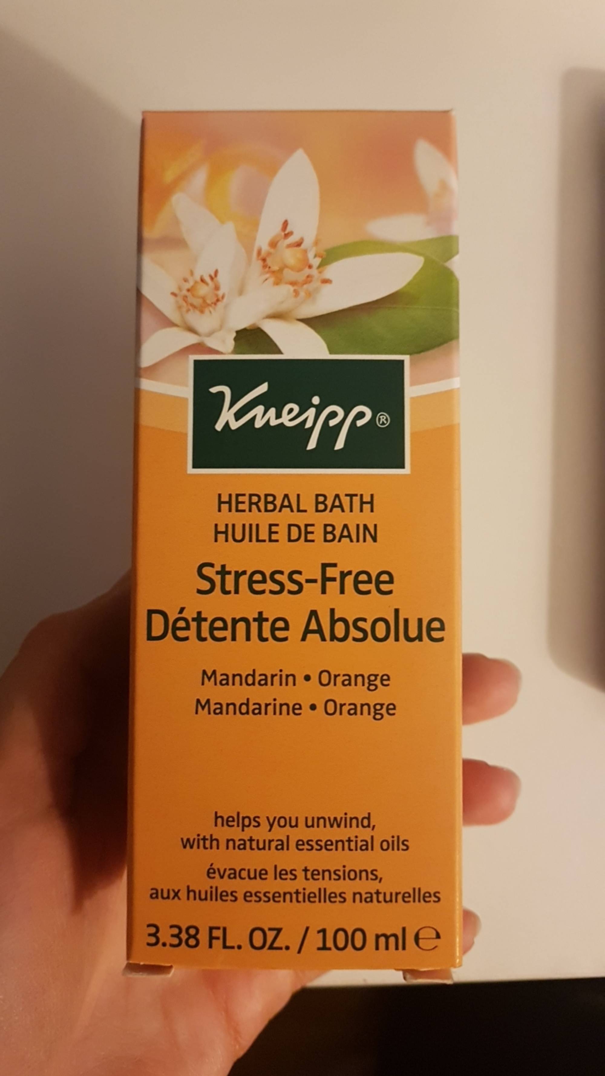 KNEIPP - Huile de bain - Détente Absolue Mandarine et Orange
