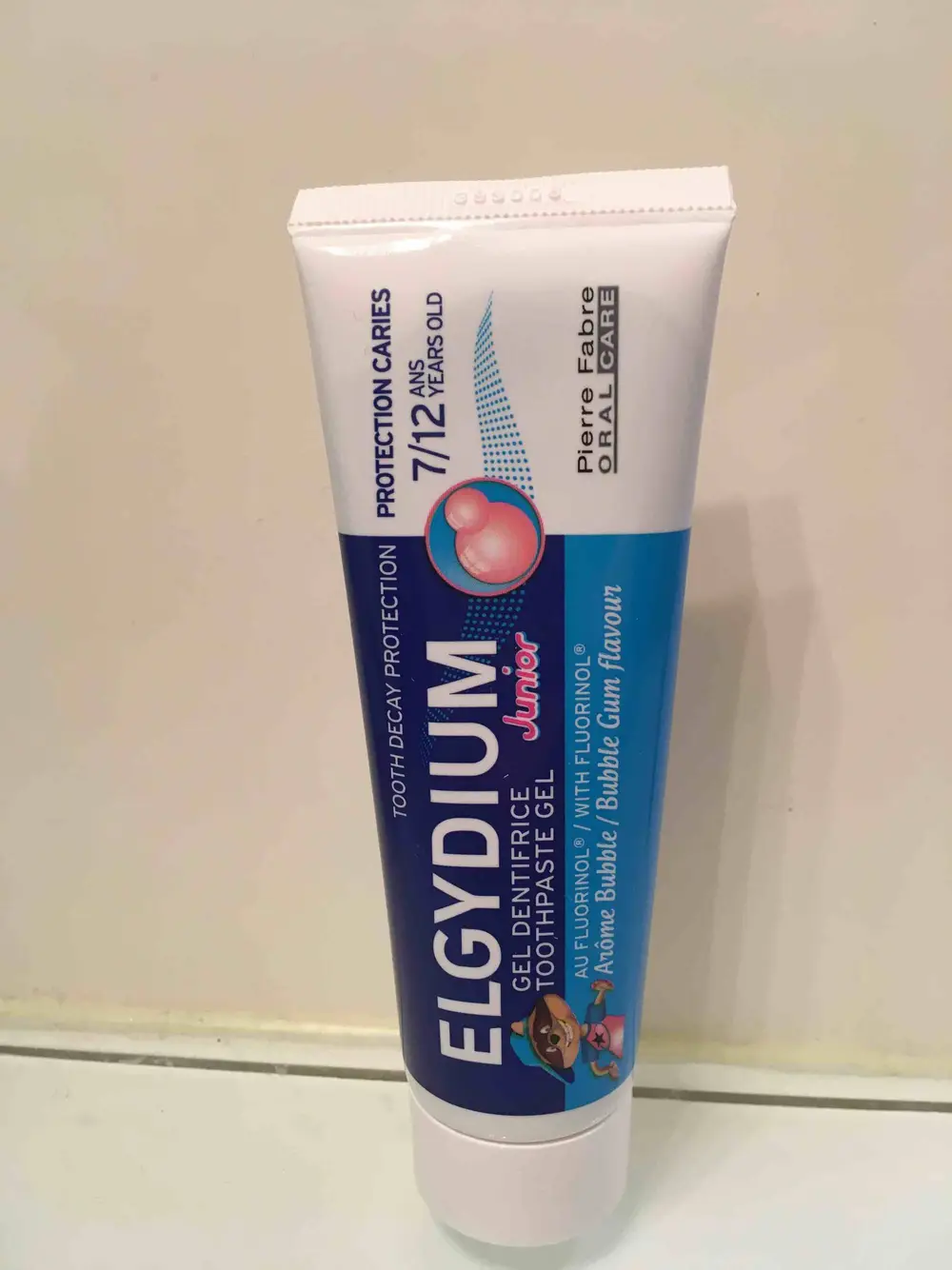 ELGYDIUM - Gel dentifrice junior 7-12 ans arôme bubble