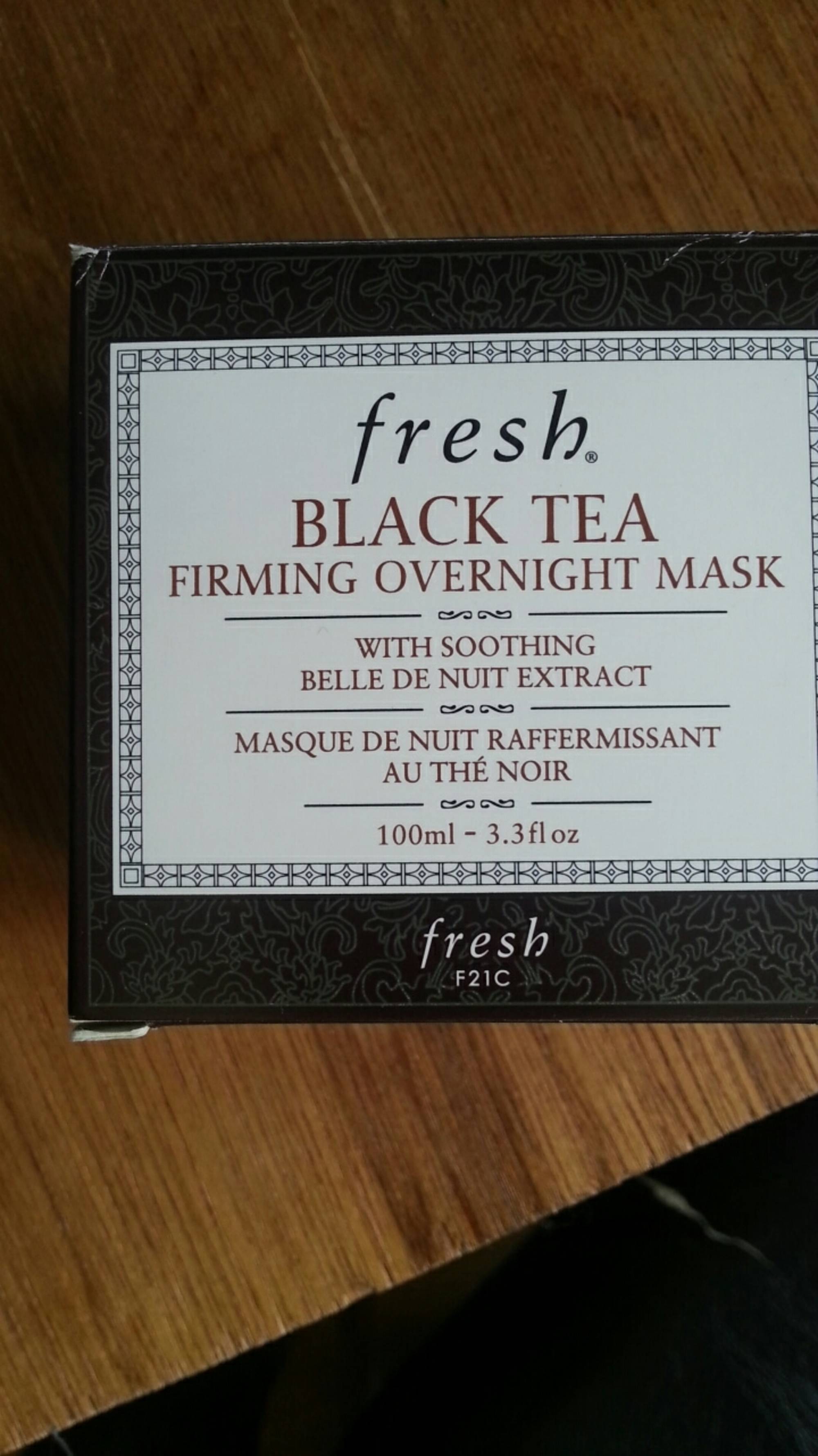 FRESH - Masque de nuit raffermissant au thé noir