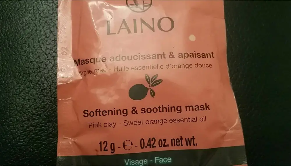 LAINO - Masque adoucissant et apaisant à l'argile rose