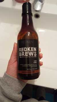 REDKEN - Redken brews - 3-in-1 - Shampooing, après-shampooing et gel douche 