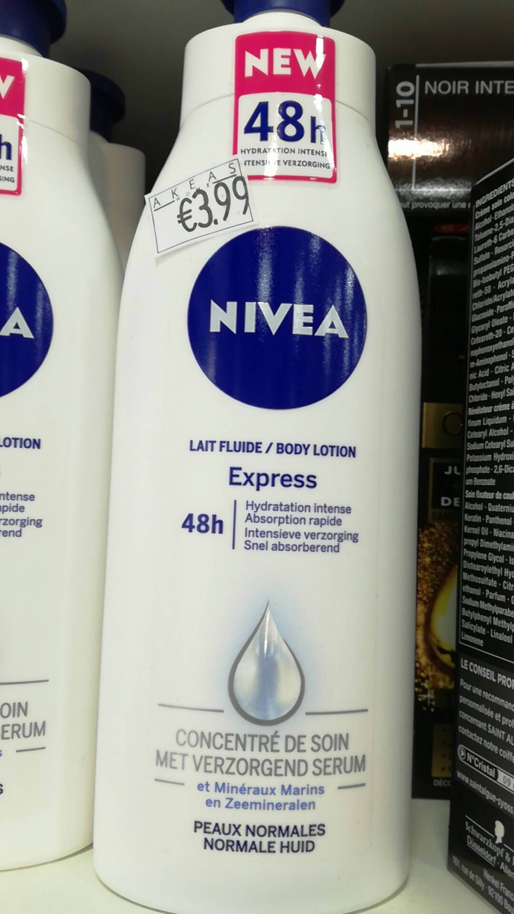NIVEA - Express hydratant intense - Lait fluide