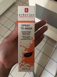 ERBORIAN - Spray-to-masque - Masque visage revitalisant