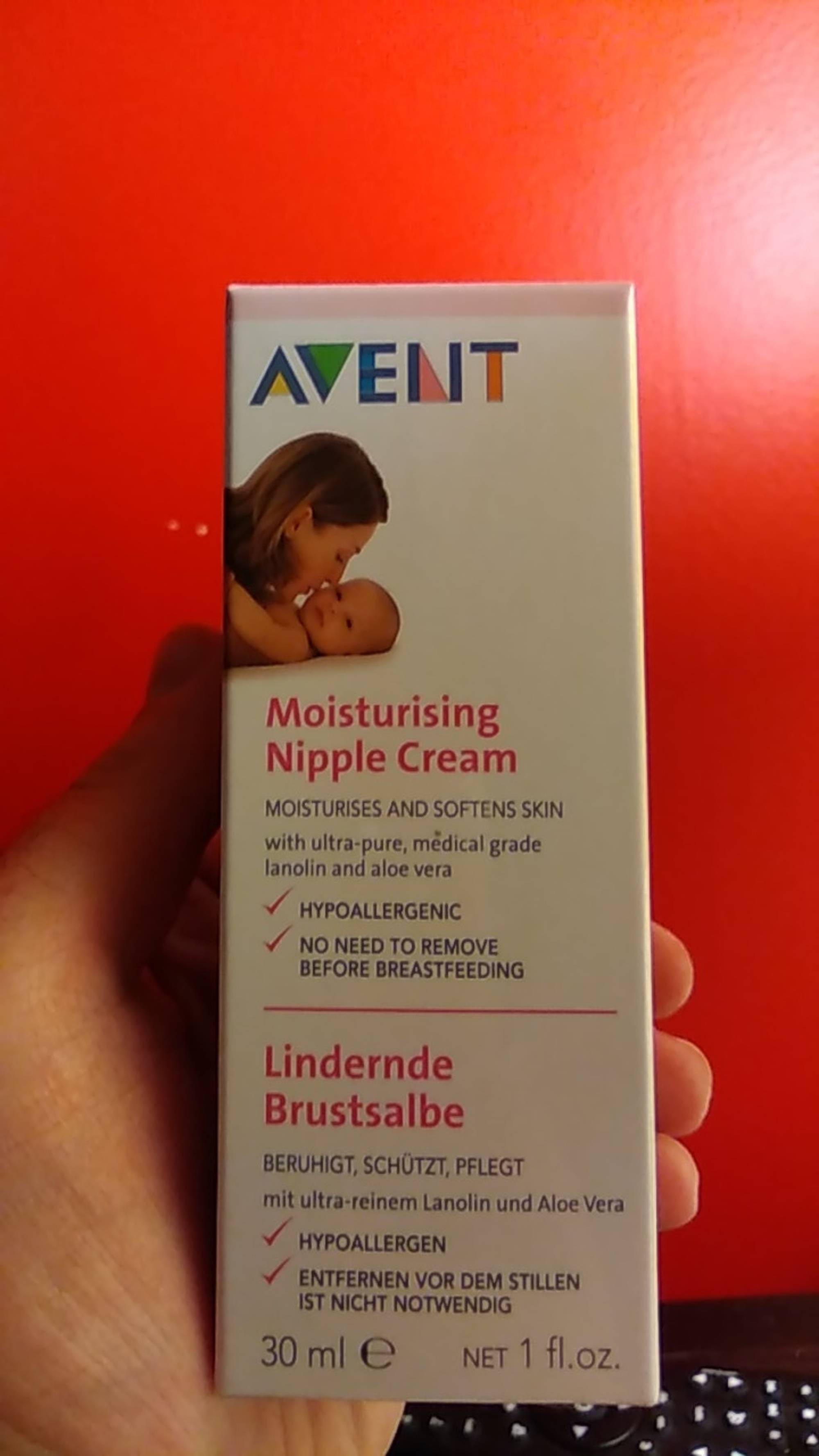 AVENT - Moisturising nipple cream hypoallergenic