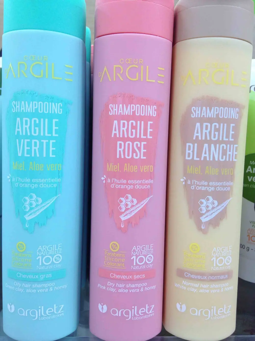 ARGILETZ - Coeur argile - Shampooing argile verte