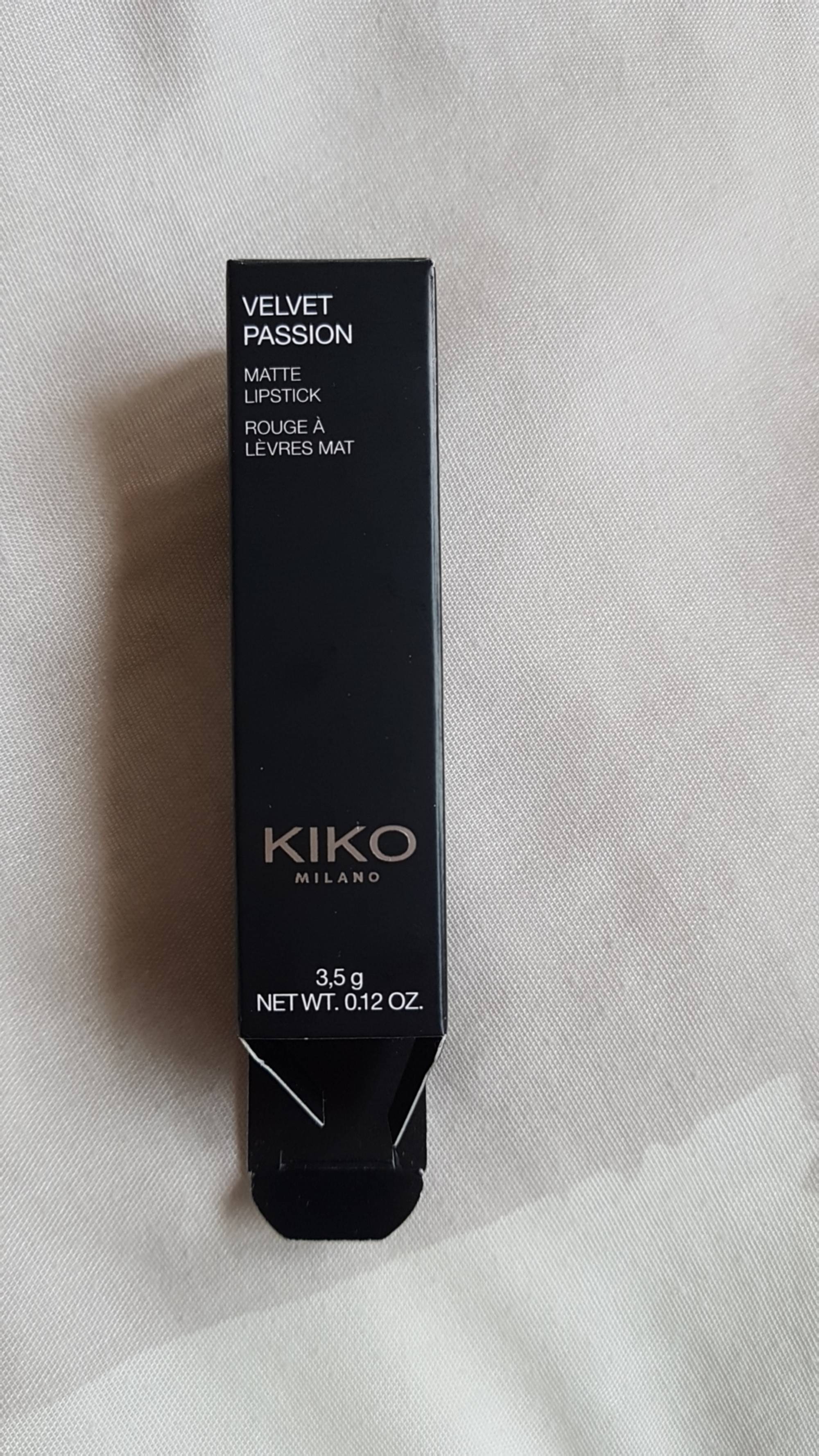 KIKO - Velvet passion - Matte lipstick
