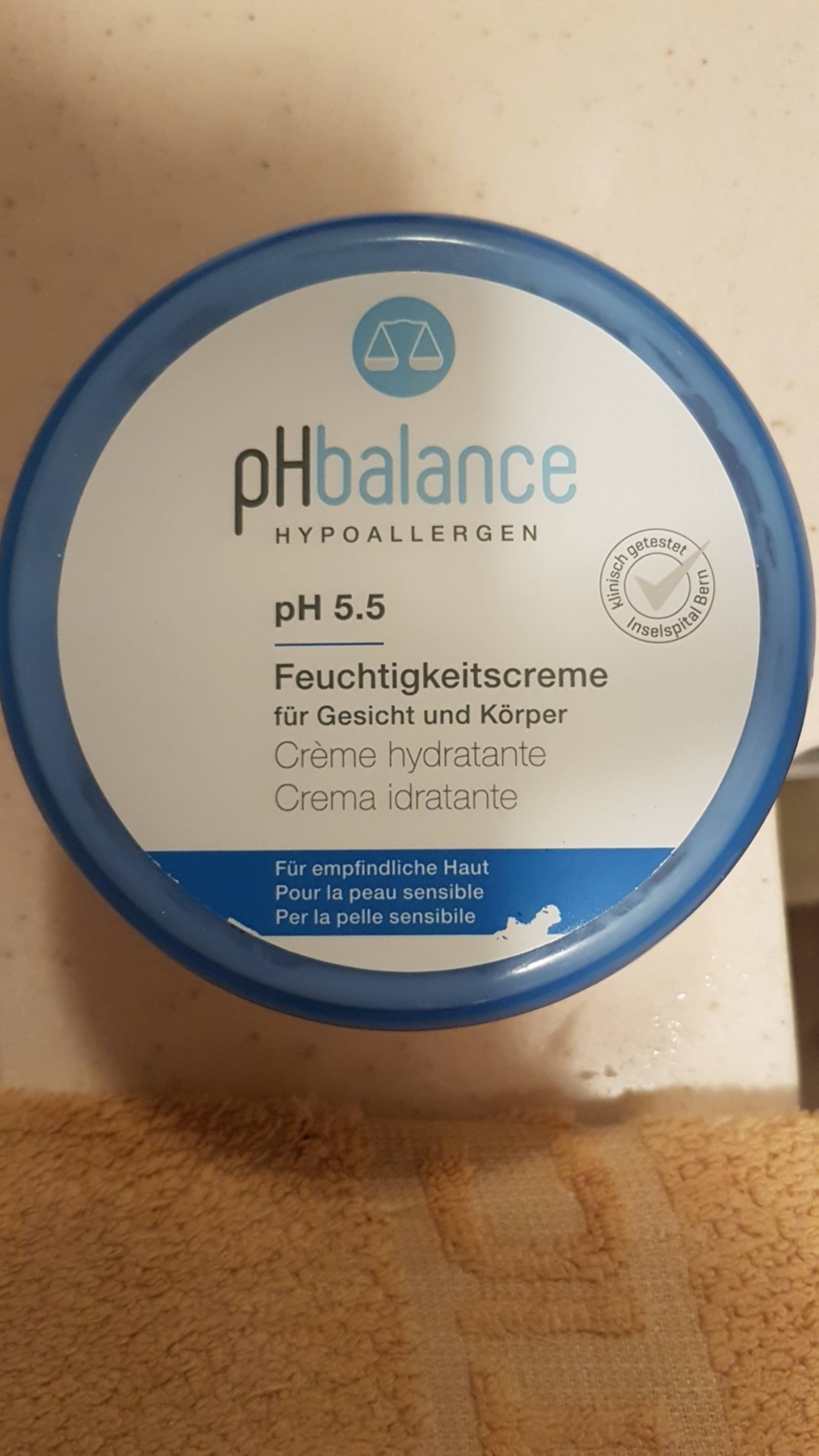 MIGROS - Ph balance ph 5.5 - Crème hydratante