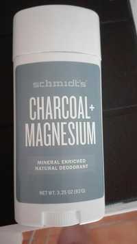 SCHMIDT'S - Charcoal + magnesium - Natural deodorant