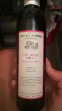 LES CONDAMINES - Eau florale rose bio