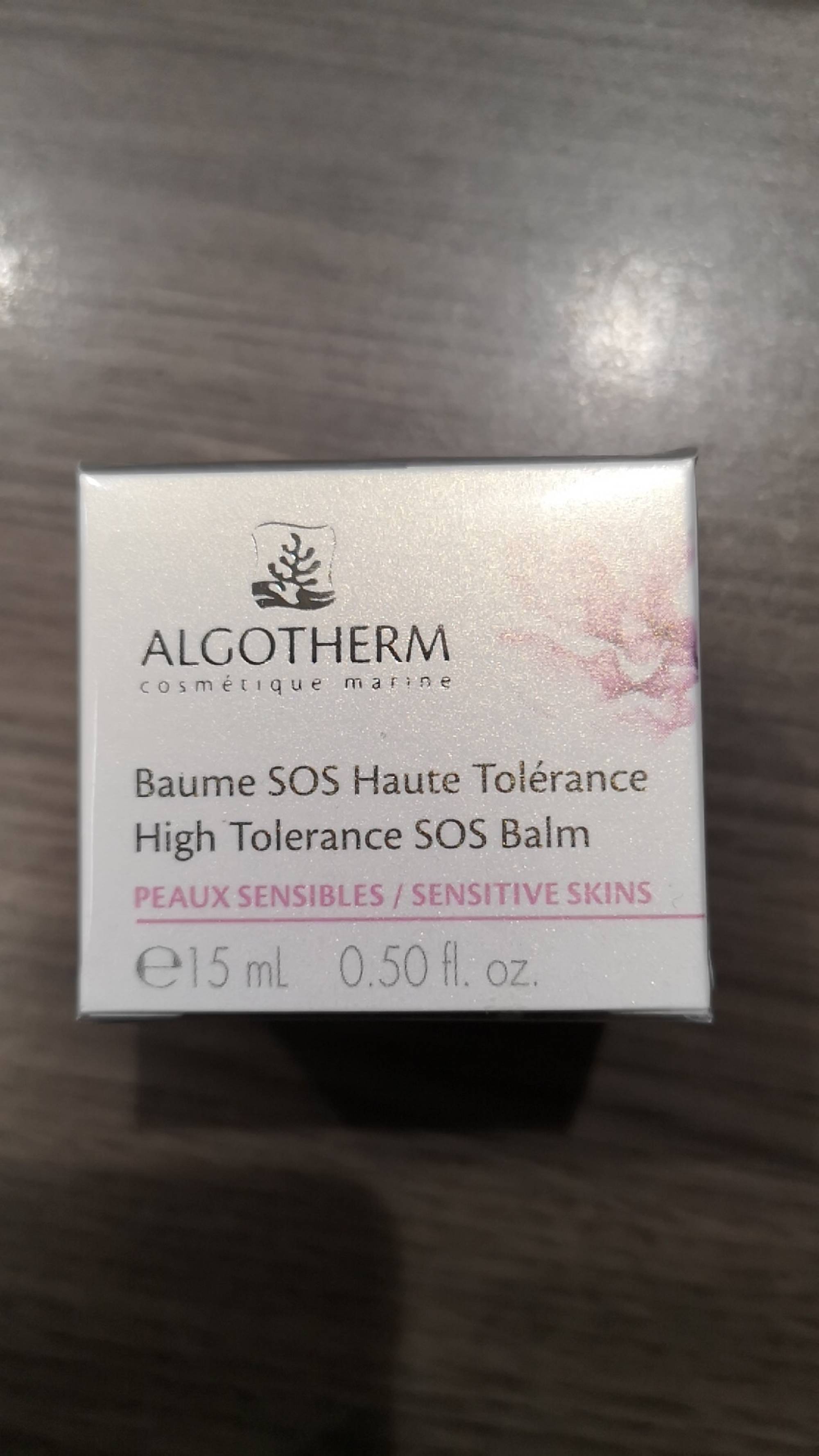 ALGOTHERM - Baume SOS haute tolérance 
