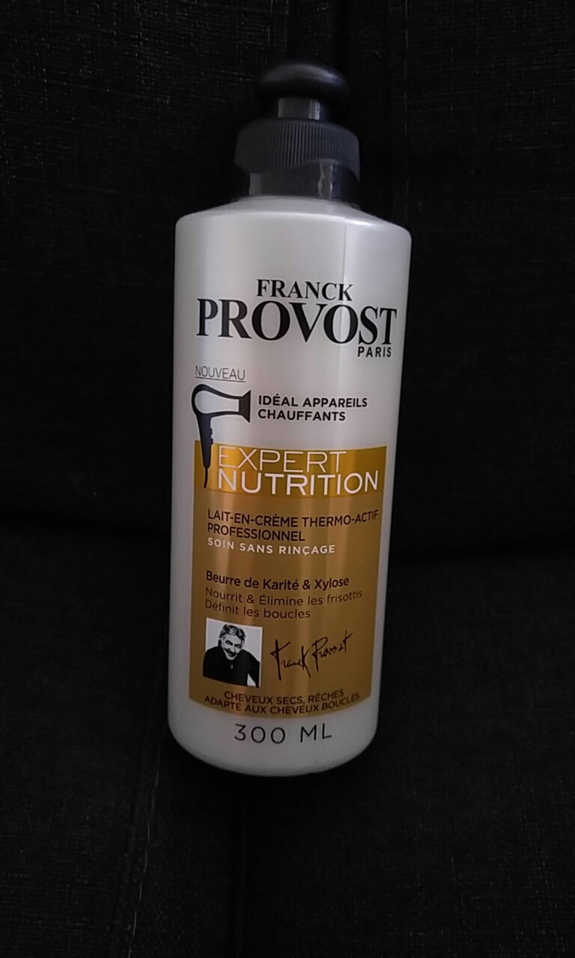 FRANCK PROVOST - Expert nutrition - Lait en crème thermo actif