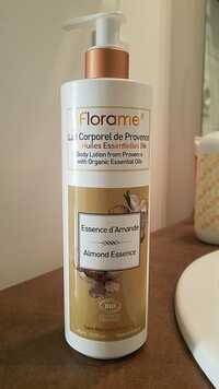 FLORAME - Lait corporel de Provence aux huiles essentielles bio