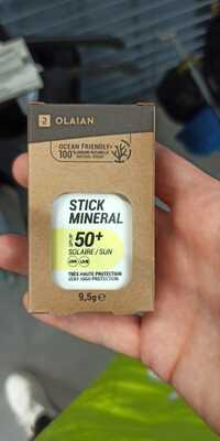 OLAIAN - Stick mineral - Solaire SPF 50+ 