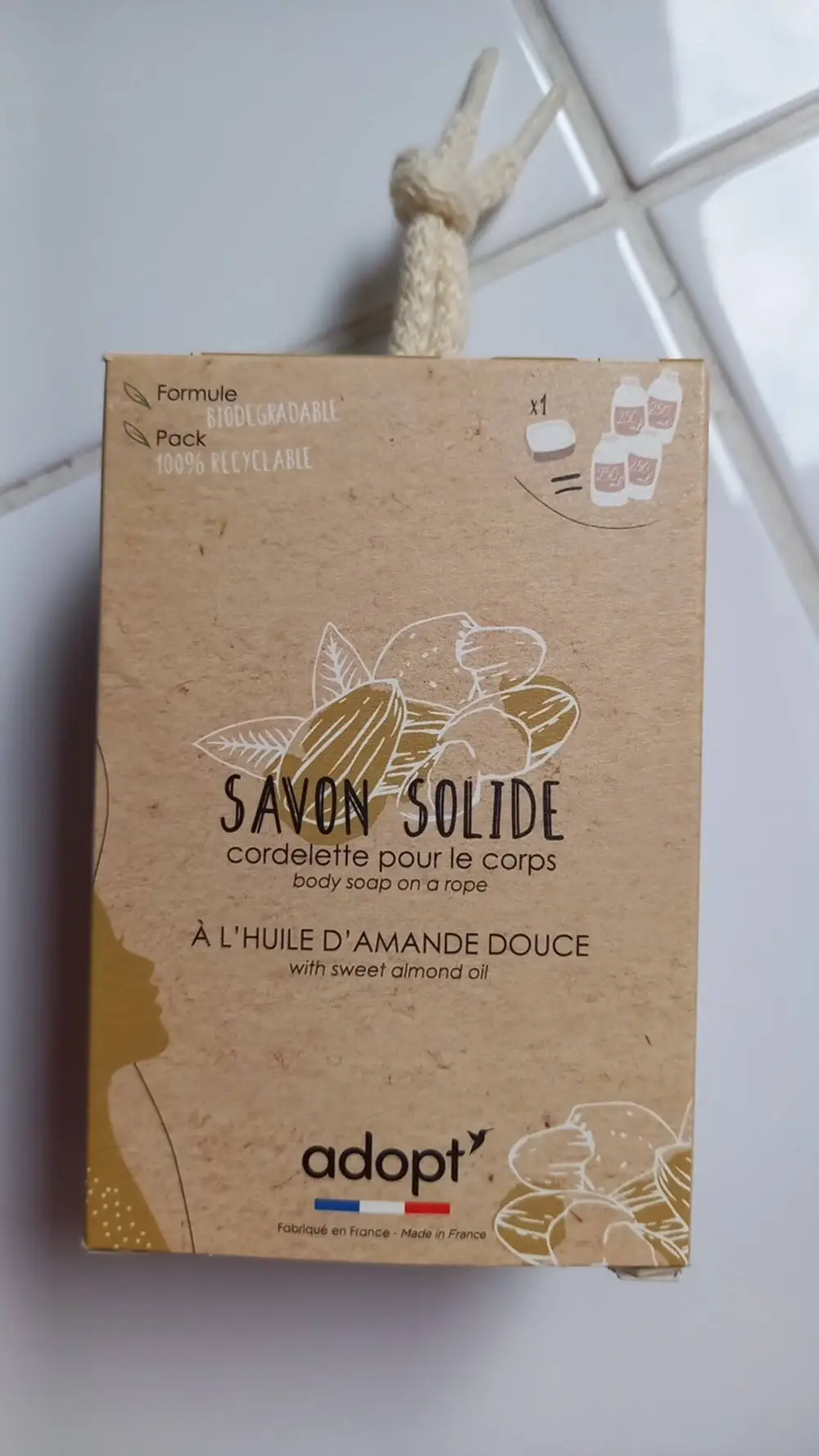 ADOPT' - Savon solide à l'huile d'amande douce