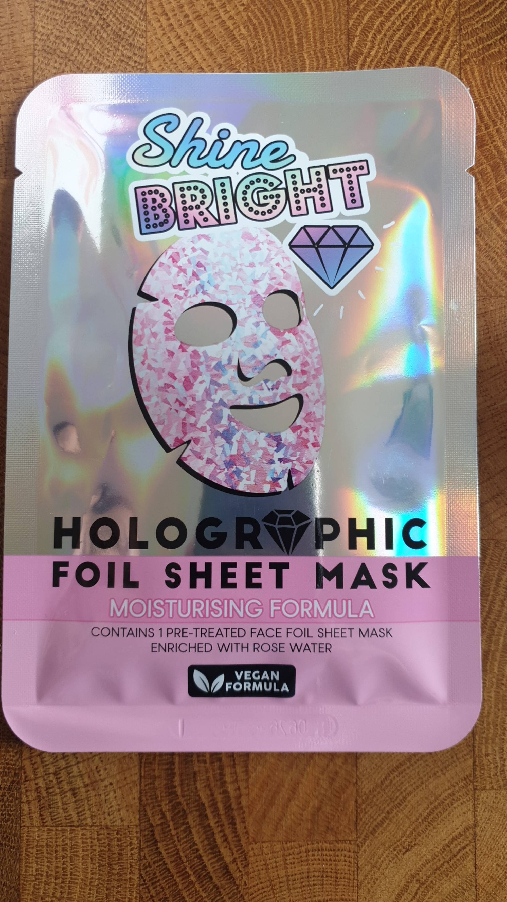 MAXBRANDS MARKETING B.V. - Shine bright - Holographic foil sheet mask