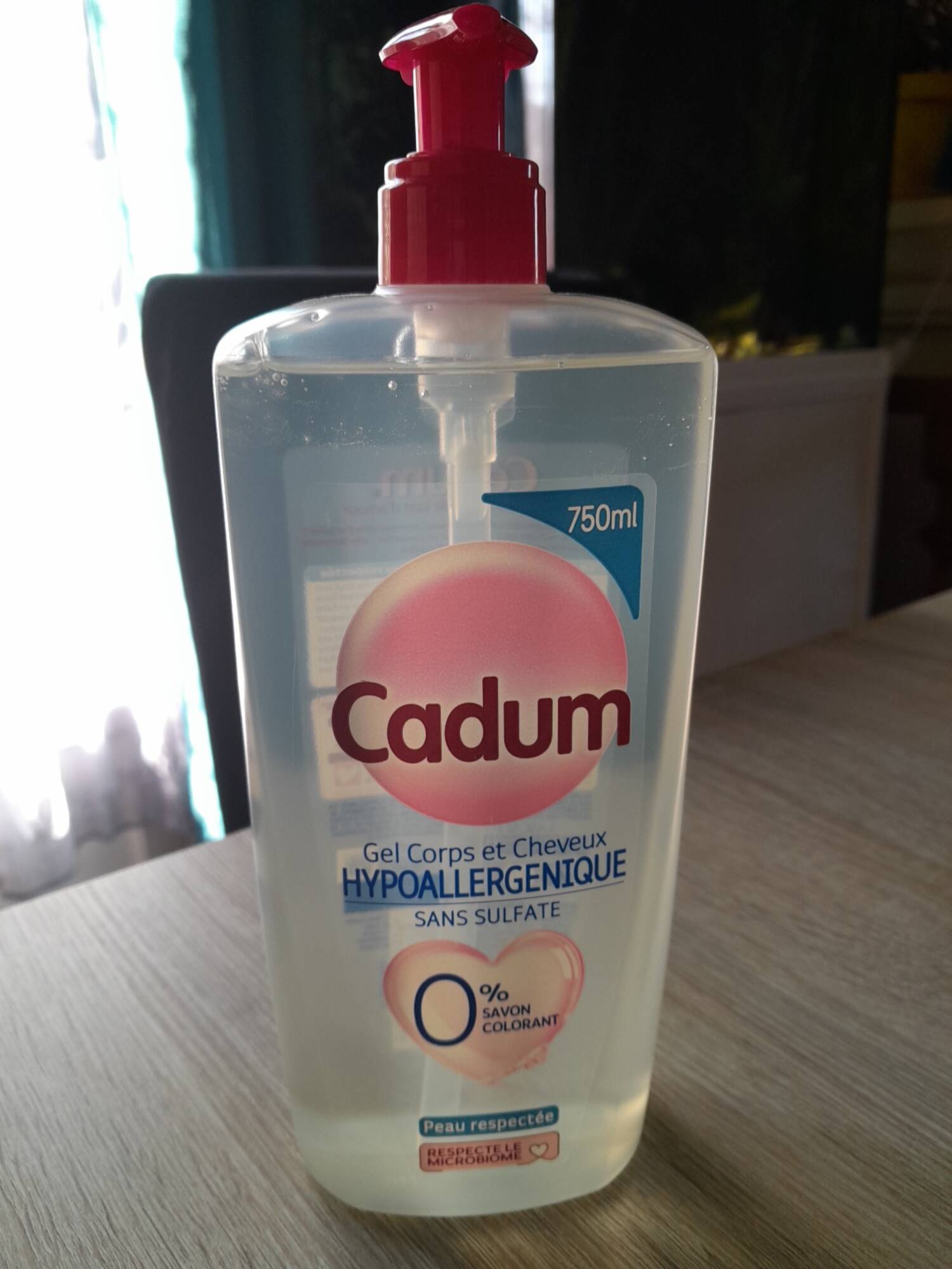 CADUM - Gel corps et cheveux hypoallergenique