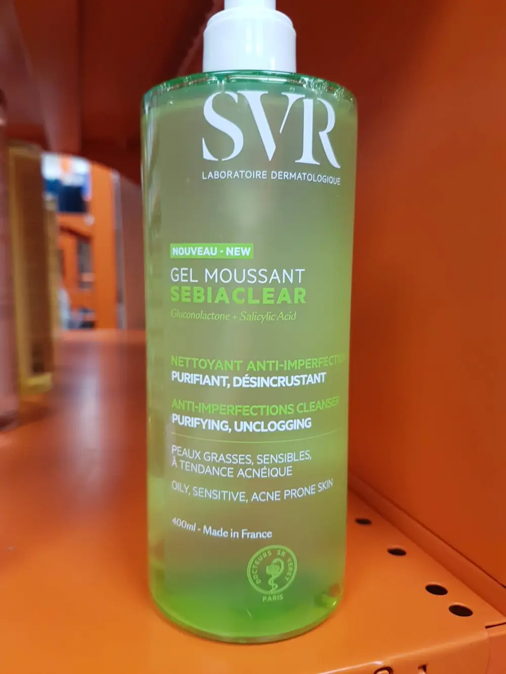 SVR LABORATOIRE DERMATOLOGIQUE - Gel moussant Sebiaclear