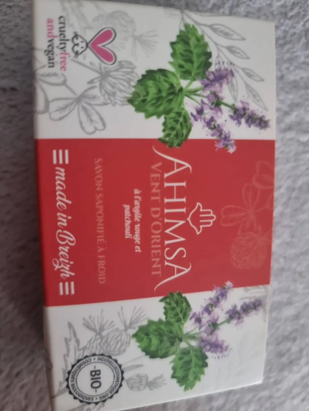 AHIMSA - Vent d' Orient - Savon saponifié à froid