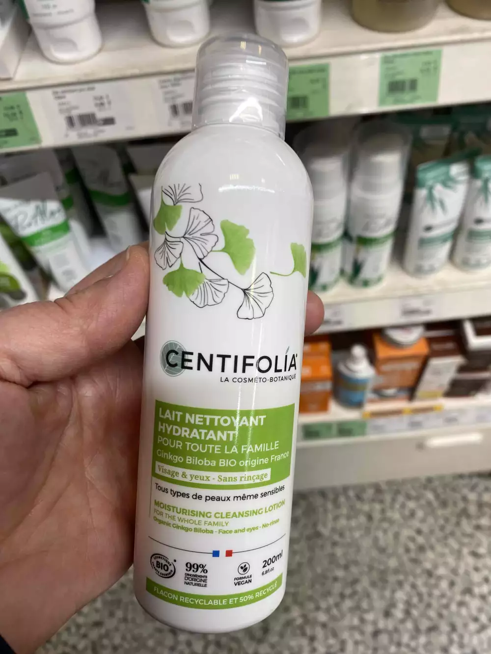 CENTIFOLIA - Lait nettoyant hydratant