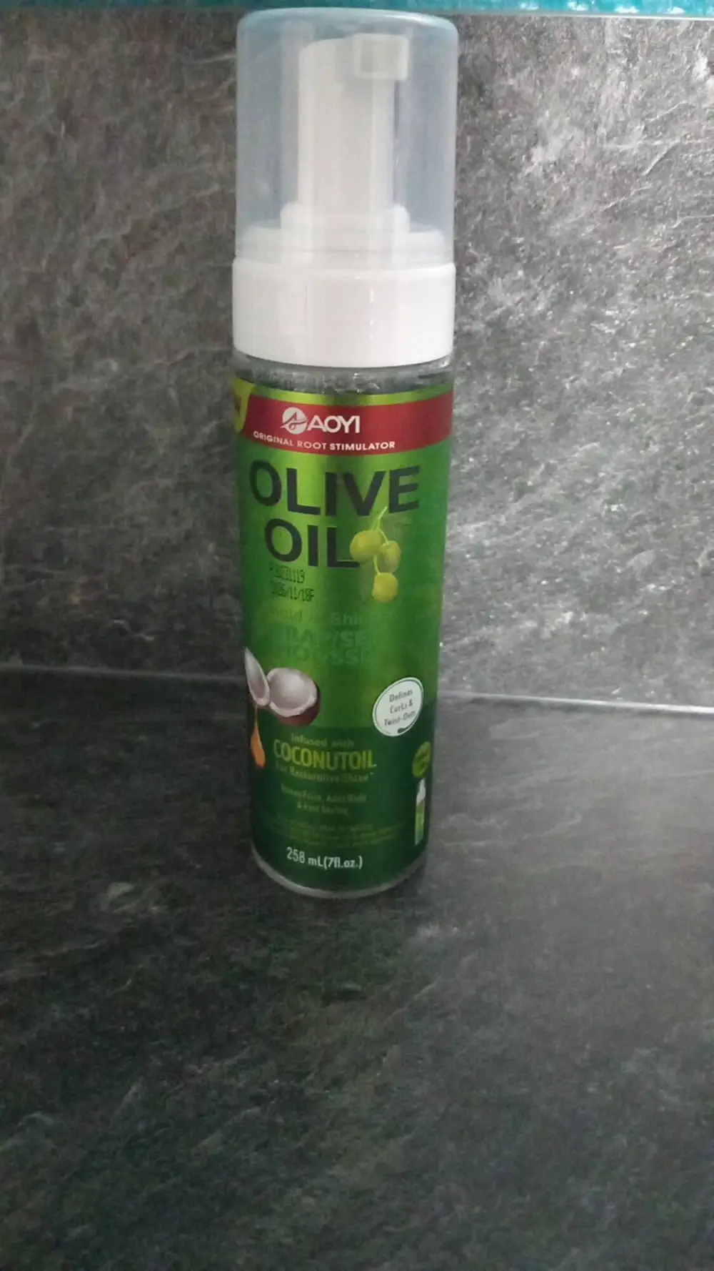 AOYI - Olive oil - Wrap/set mousse cononut oil