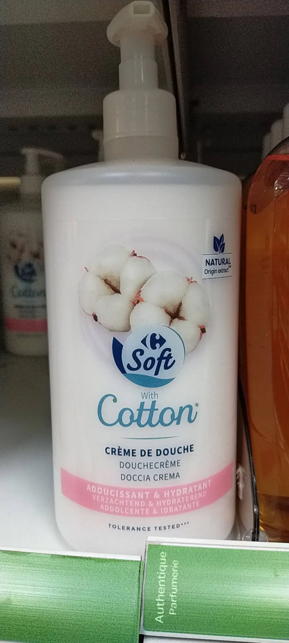 CARREFOUR - Soft cotton - Crème de douche