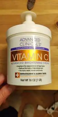 ADVANCED CLINICALS - Vitamin C - Advanced brightening cream