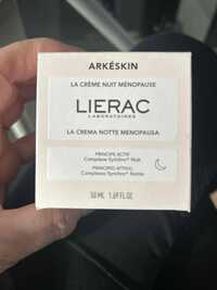LIÉRAC - Arkéskin - la crème nuit ménopause 