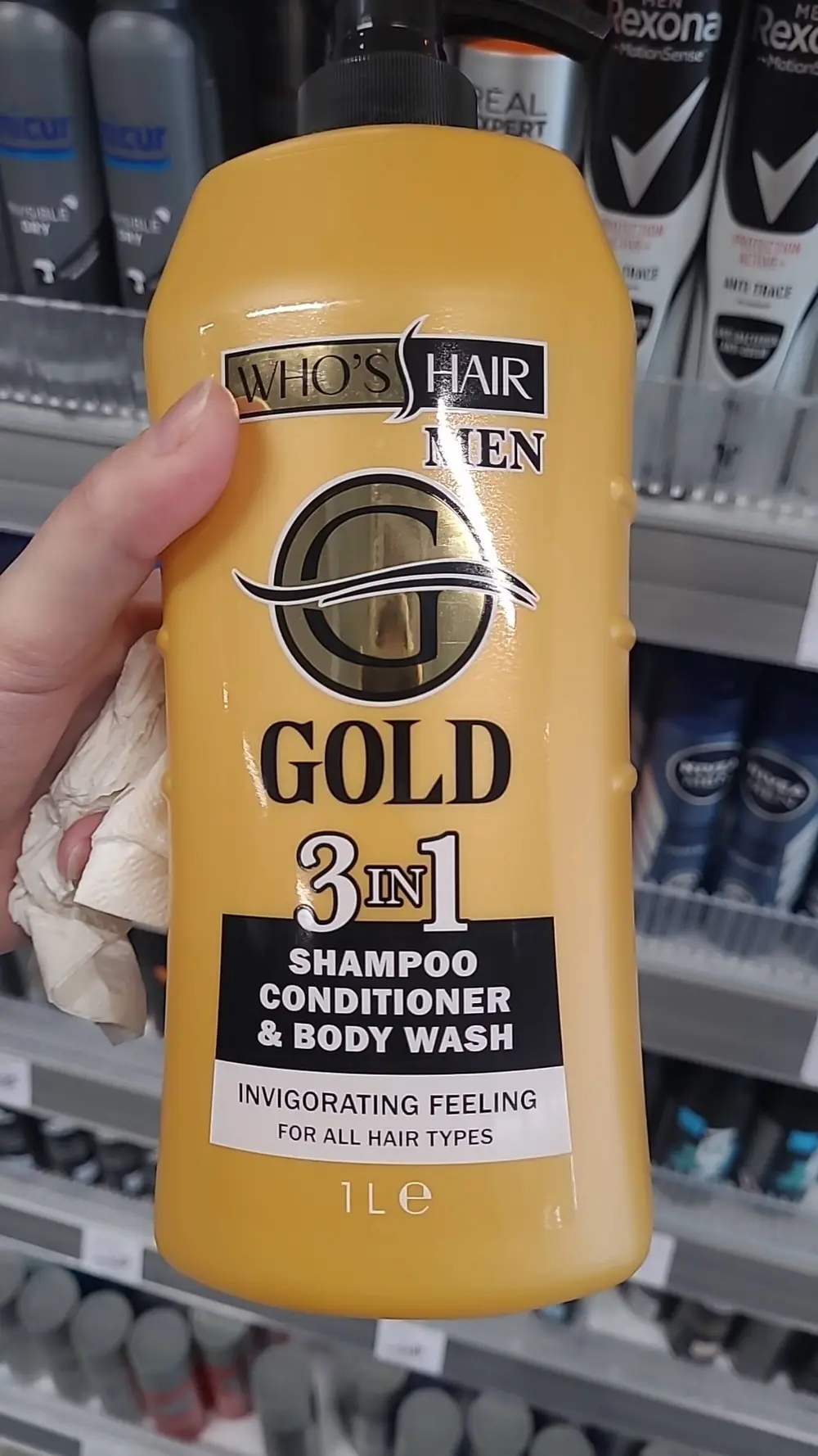 WHO'S HAIR ? - Gold men 3 in 1 men